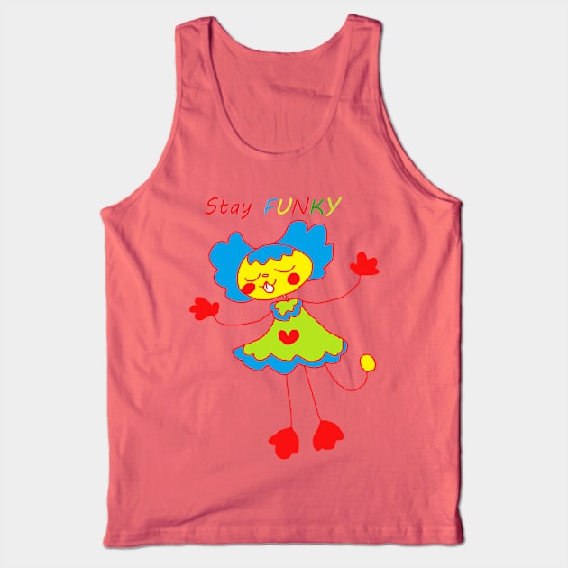 Stay Funky Tank Top by Fr0ggee